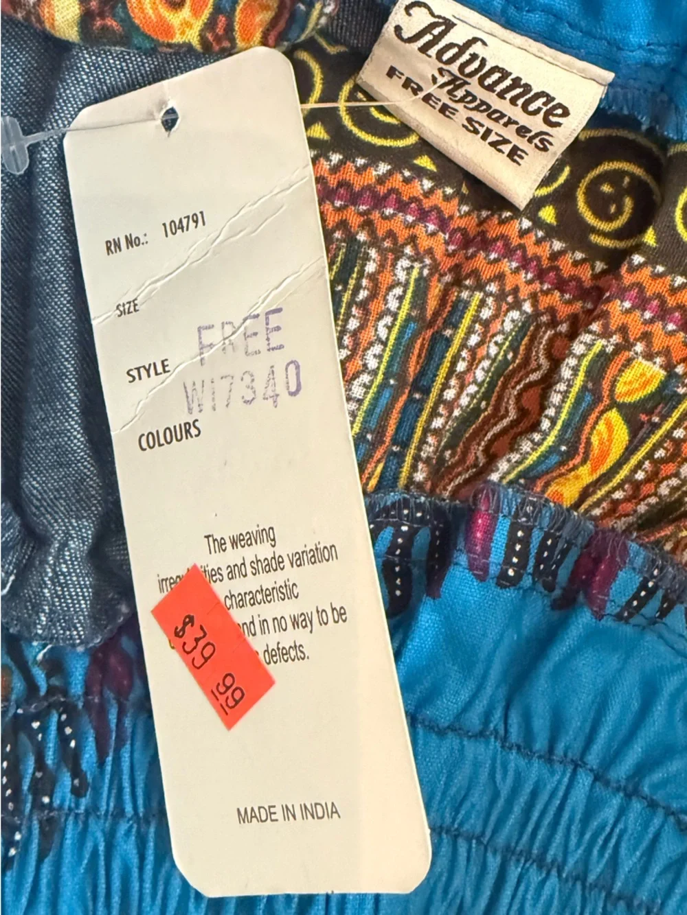 NWT Vintage Patchwork Full Length Denim Circle Hippie Festival Artsy Skirt Gypsy